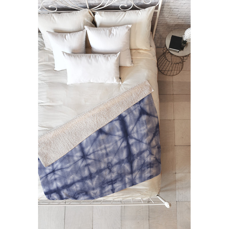 Amy Sia Throw Blanket, 60" L x 50" W, Navy