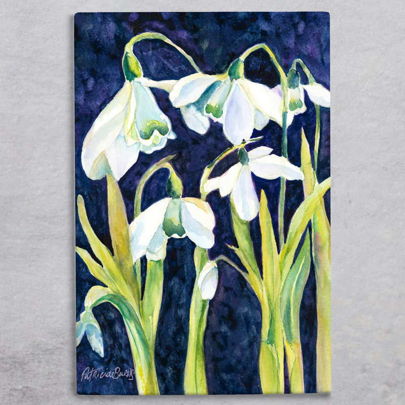 P.BURNS Traditional Plants & Flowers Wall Decor on Ceramic