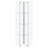 Tenley White 4-Shelf Hexagonal Clear Glass Curio Cabinet-1178113924
