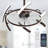 Coeyn 24 Inch DIY Shape Ceiling Fan with Light, 3 Color Changing Light Fixtures Ceiling Fan-453147542