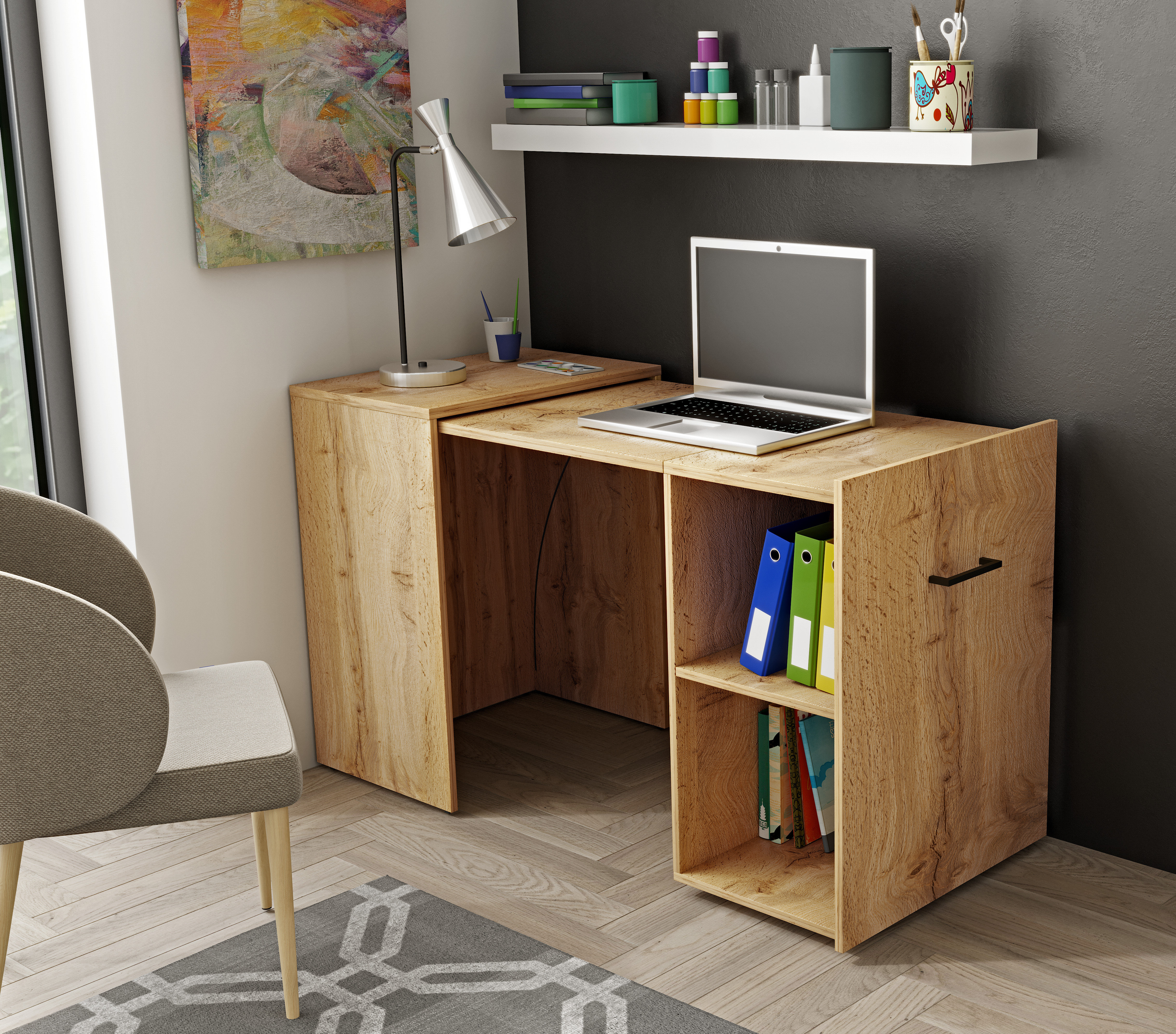 17 Stories Jenae 60Cm W Rectangular Writing Desk | Wayfair.co.uk