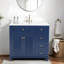 Meuble-lavabo bleu 36 po avec lavabo en céramique, tiroirs à fermeture en douceur et rangement multi-organisateur pour les salles de bain modernes-1403645684