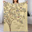 Jeté arbre en flanelle de luxe Flowe bleu, couverture douce et chaude pour le canapé-lit du salon-133659173