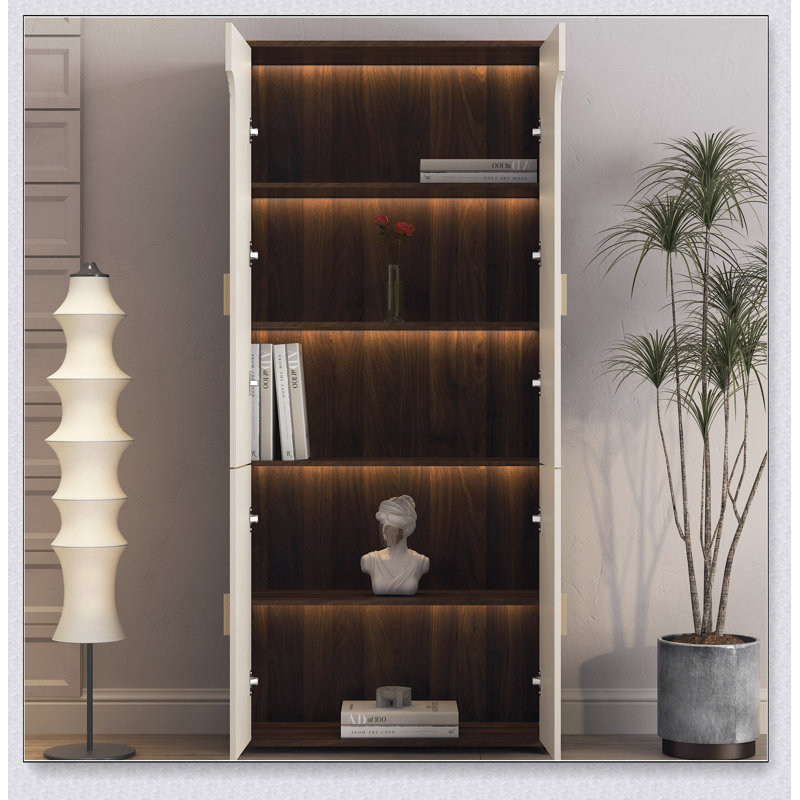 Vitrine polyvalente avec lumières DEL, parfaite pour mettre en valeur des objets de collection et organiser des livres dans n'importe quelle pièce