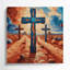 «Southwestern Patterns Cross Path 210», art mural sur toile brune-1762699142