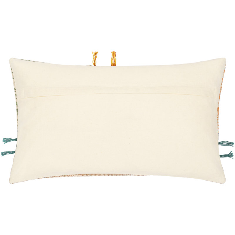 Sanga Multicolor Cotton and Viscose Bohemian Throw Pillow