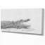 Crocodile noir et blanc - impression sur toile tendue-29497027