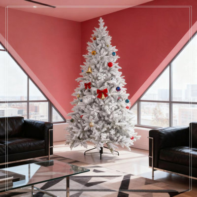 Arbre de Noël artificiel enneigé