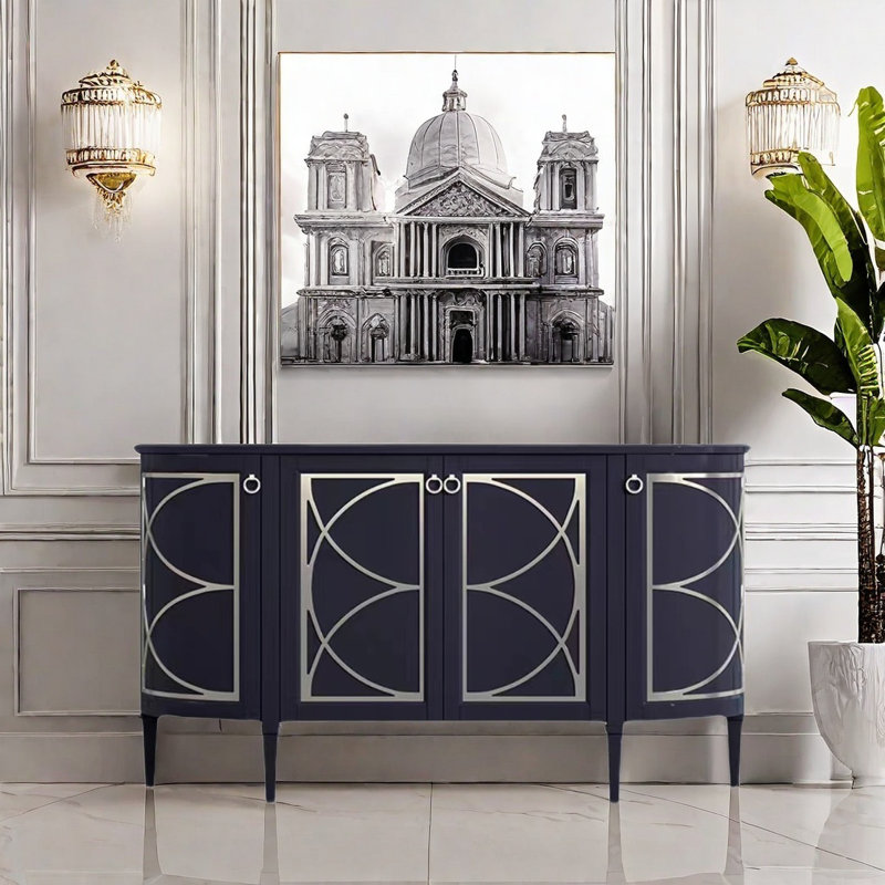 Modern Sideboard Cabinet With 4 Doors