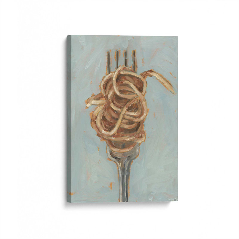 «Pasta Night I» par Ethan Harper, reproduction d'art sur toile, H 32 po x l 24 po