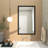 Metal Wall Mirror with Beaded Detailing-72058574