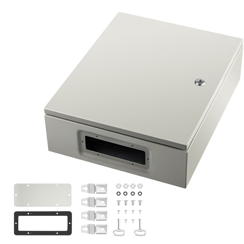 Boîtier en acier VEVOR NEMA, boîtier électrique en acier NEMA 4X, H 20 po x l 16 po x P 6 po