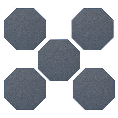 Soud Furnish my Place Modern Indoor/Outdoor Commercial Solid Color Rug - Pet and Kids Friendly Rug, Stain Resistant, Floor Carpet for Living Room & Hallway, Wedding - Petrol Blue