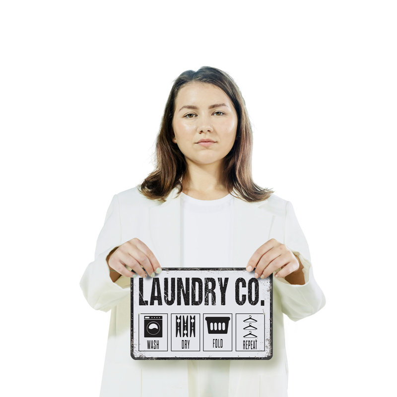 Enseigne de lavage pliable (2 pièces) 8 po x 12 po