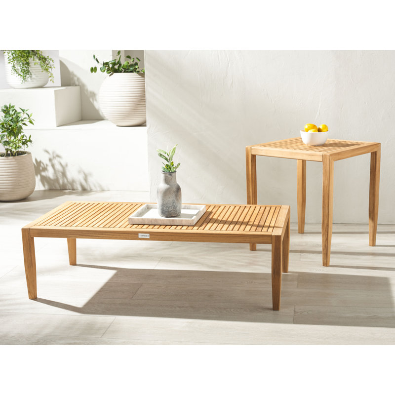 Soma Outdoor Rectangular Teak Coffee Table