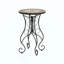 Table d'appoint ronde en céramique pour l'extérieur