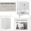 Base de meuble-lavabo 24 po seulement, structure en bois massif, armoire de rangement avec portes et tablette ouverte-101825133