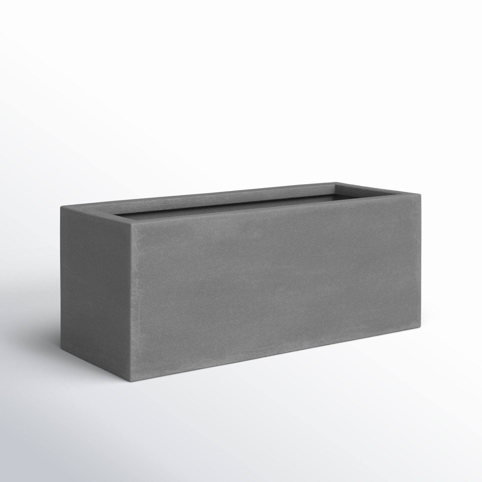Connoisseur Planter Box, 8" H x 31.5" W x 8" D, Gray