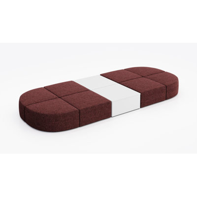 Siège modulaire pour 8 personnes avec tissu de table occasionnel