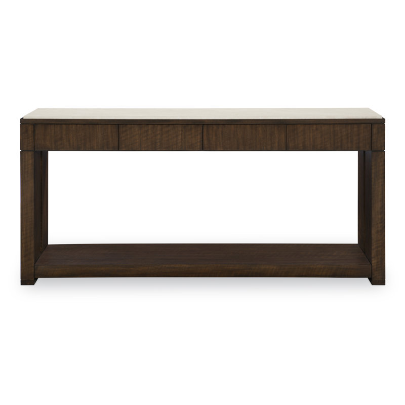 Warner 76'' W Stone Console Table