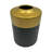 Dounia Handmade Black and Gold Ceramic / Porcelain Table Vase-1153175524
