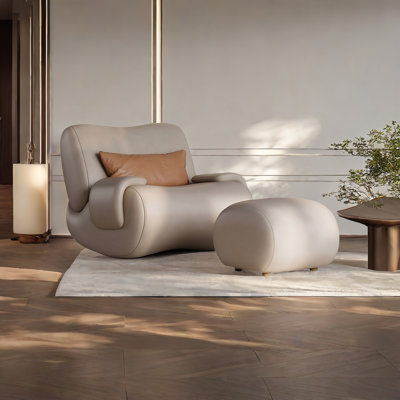 Faux Leather Rocking Chair by VIBORZ