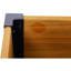 Lit surélevé rectangulaire en bois pour jardin
