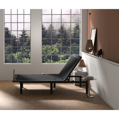 Queen Size Adjustable Btx4 Bed Base - Head And Foot Adjustment, Woven & Non-Woven Upholstery, 61 In Positioning, Wireless Control, In. Package Depth,
