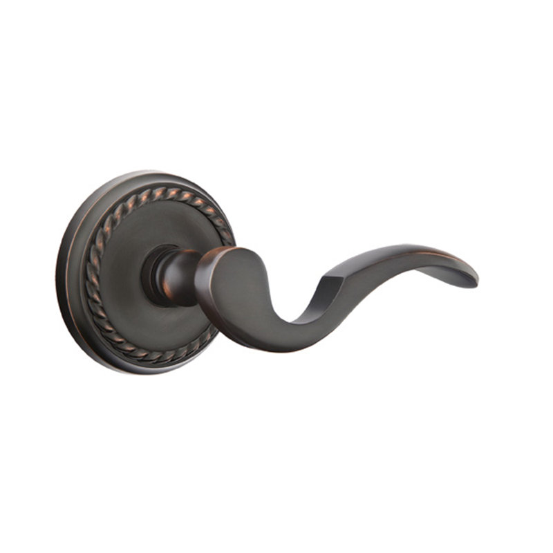 Poignée de porte avec rosette Cortina Passage (Hall & Closet), Bronze huilé, Gauche
