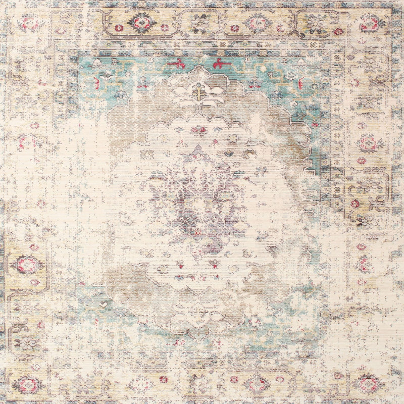 Atsabe Oriental Indoor Rug, Square 4'