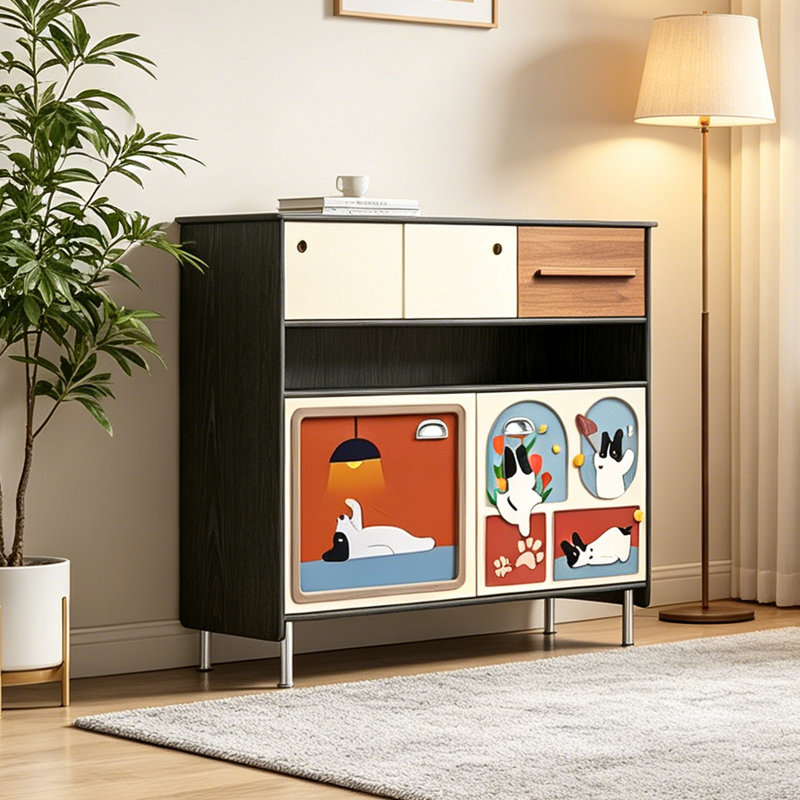 Armoire d'appoint style français rétro