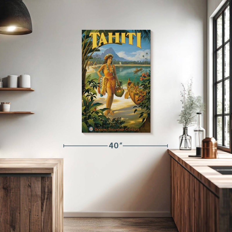 Tahiti II, H 39 po x l 26 po