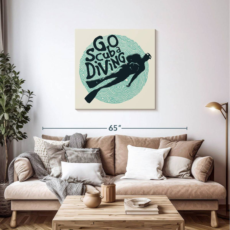 Senne Go Scuba Diving, 36" H x 36" W