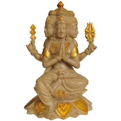 Karttikeya à six têtes assis sur un lotus (Murugan)