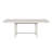 Contemporary 7pc Dining Set White Oak Table w Leaf