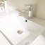 Meuble-lavabo double 47,6 po avec plateau en résine Tiersa