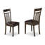 Ensemble de table de salle à manger 5 pièces comprenant une table ronde en bois et 4 chaises de cuisine en similicuir, cappuccino de 42 po x 42 po-125408126-125408129