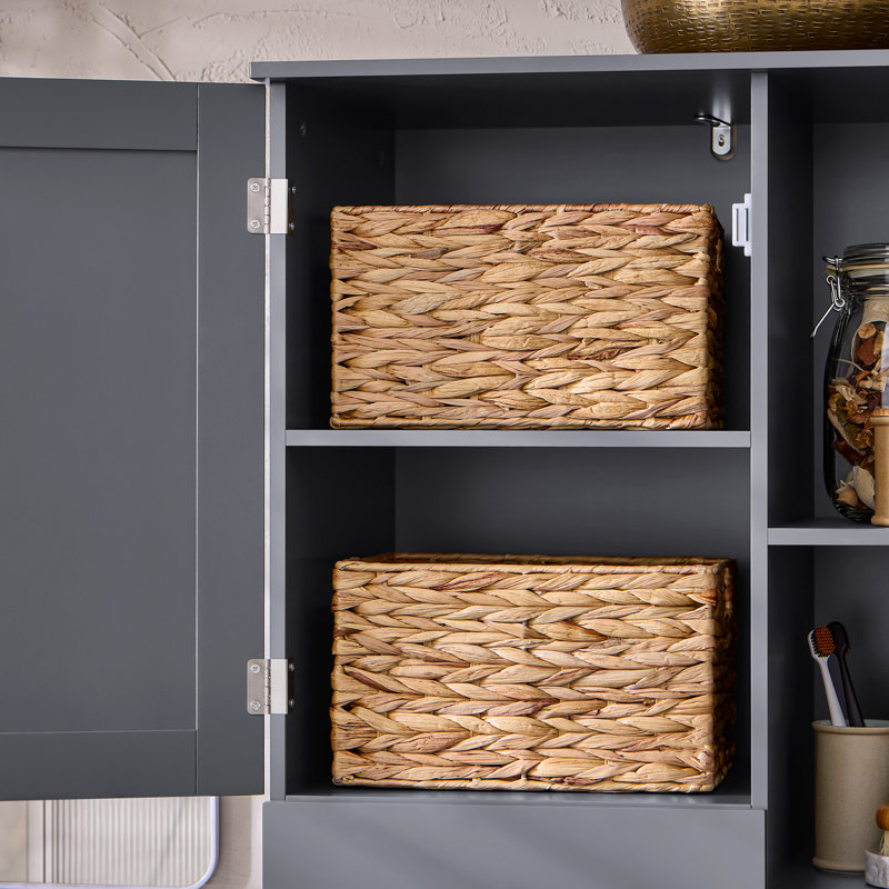 Floor Mounted Bathroom Cabinet, Dark Grey