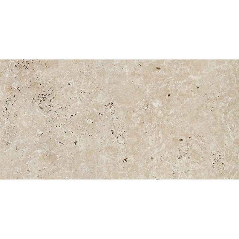 Pavé ivoire en travertin 12 x 24