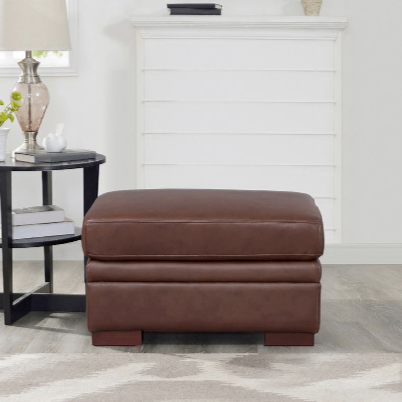 Repose-pieds en cuir Dillon