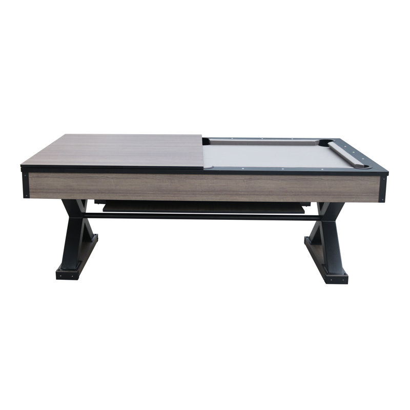Playcraft Wolf Creek Pool Table with Dining Top and Steel Legs
