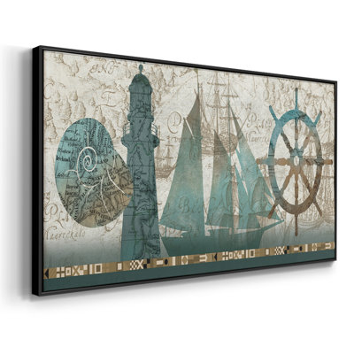 Belle mer - Toile tendue avec châssis encadré - Prêt à être accroché