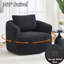 Fauteuil rembourré pivotant à 360 °-754202604