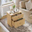 57.7cm W Composite Bedside Table-352917055