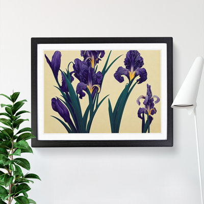 XH1022-6885X Perfect Iris Flowers - Single Picture Frame Print