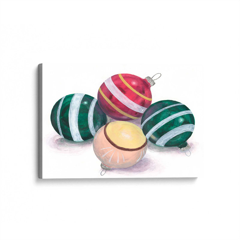 «Vintage Ornaments I» par Michael Willett, reproduction d'art sur toile, H 18 po x l 12 po