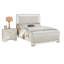 Tête de lit et pied de lit tapissier contemporain grand format avec lumières DEL intégrées pour une chambre à coucher élégante