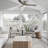 52" Modern Farmhouse Dimmable Ceiling Fan with LED Lights and Remote Control-1938761171