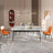 Rectangular marble dining table-1522987438