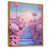 Toile avec cadre flottant or